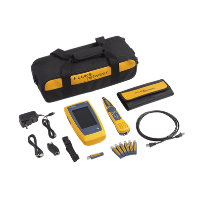 Kit Avanzado de Calificador de Red LinkIQ, Para Verificar Rendimiento de Cableado Hasta 10Gbps Basado en Frecuencia, con Pantalla Multitáctil a Color