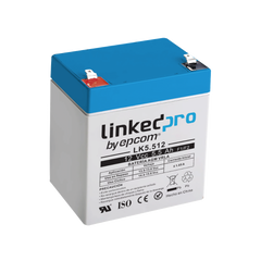 Batería de respaldo 12 V  |  5.5 Ah  |  AGM | Especial para Seguridad Electrónica | UPS | Sistemas de Emergencia  | Vida útil 5 años | Terminales F1  + Adaptador F2