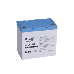 Batería de respaldo 12 V | 55 Ah |  AGM | Especial para Seguridad Electrónica | UPS | Sistemas de Emergencia  | Vida útil 5 años | Terminales T2