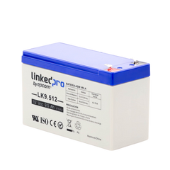 Batería 12 V / 9.5 Ah / UL / Tecnología AGM / Vida útil promedio 5 años / Para uso en equipo electrónico, Alarmas de Intrusión / Incendio/ Control de acceso / Video Vigilancia / Terminales F1 ( Incluye adaptador F