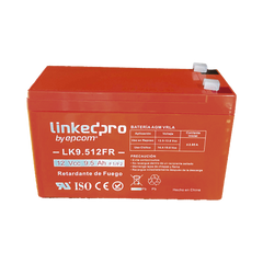 Batería de respaldo 12 V |  9.5 Ah | AGM | Certificada UL94-V0 Retardante a la Flama  | Especial para Seguridad Electrónica | UPS  | Sistemas de Emergencia  | Vida útil 5 años | Terminales F1  + Adaptador F2