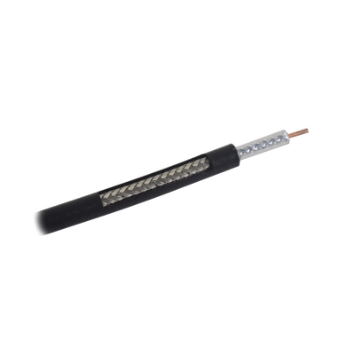 Carrete de 305m, Cable Coaxial RG-58 LMR-195, Baja Pérdida de 50 Ohms, Conductor de Cobre Sólido