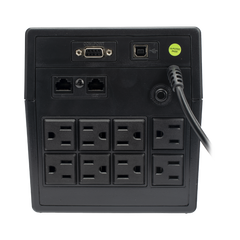 UPS 1200VA/720W Pantalla LCD / Línea Interactiva 120Vca / 6 tomas 5-15R (4 Respaldadas) / Regulación de Voltaje / Protección RJ45