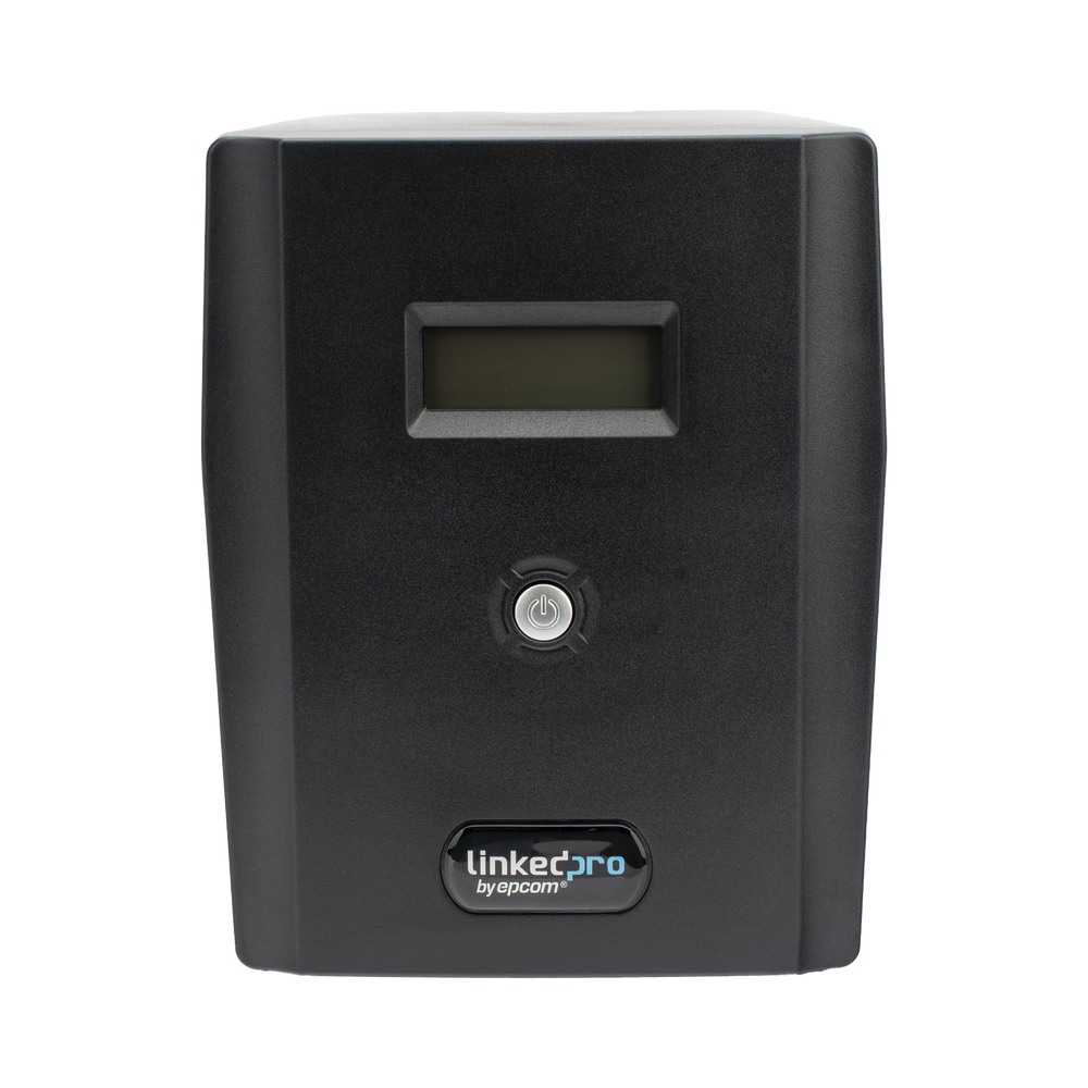 UPS 1500VA/900 W Pantalla LCD / Línea Interactiva 120Vca / 8 tomas 5-15R (6 Respaldadas) / Regulación de Voltaje / Protección RJ45