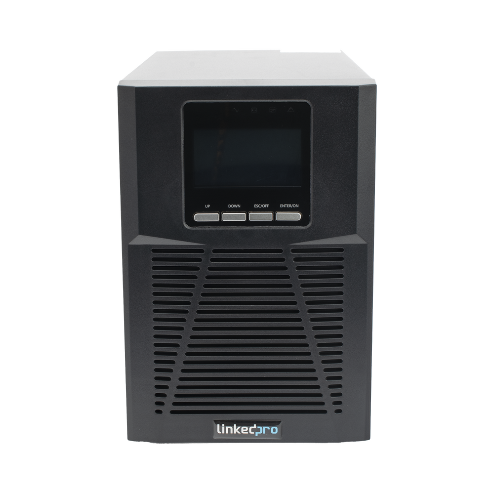 UPS 1000VA/900W  Online Doble Conversión /Pantalla LCD / 3 tomas 5-15R / Regulación de Voltaje / Protección RJ45
