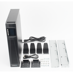 UPS de 1000VA/900W / Topología On-Line Doble Conversión / Entrada y Salida de 120 Vca / Clavija de Entrada NEMA 5-20P / Pantalla LCD Configurable / Formato Rack/Torre / 8 Salidas