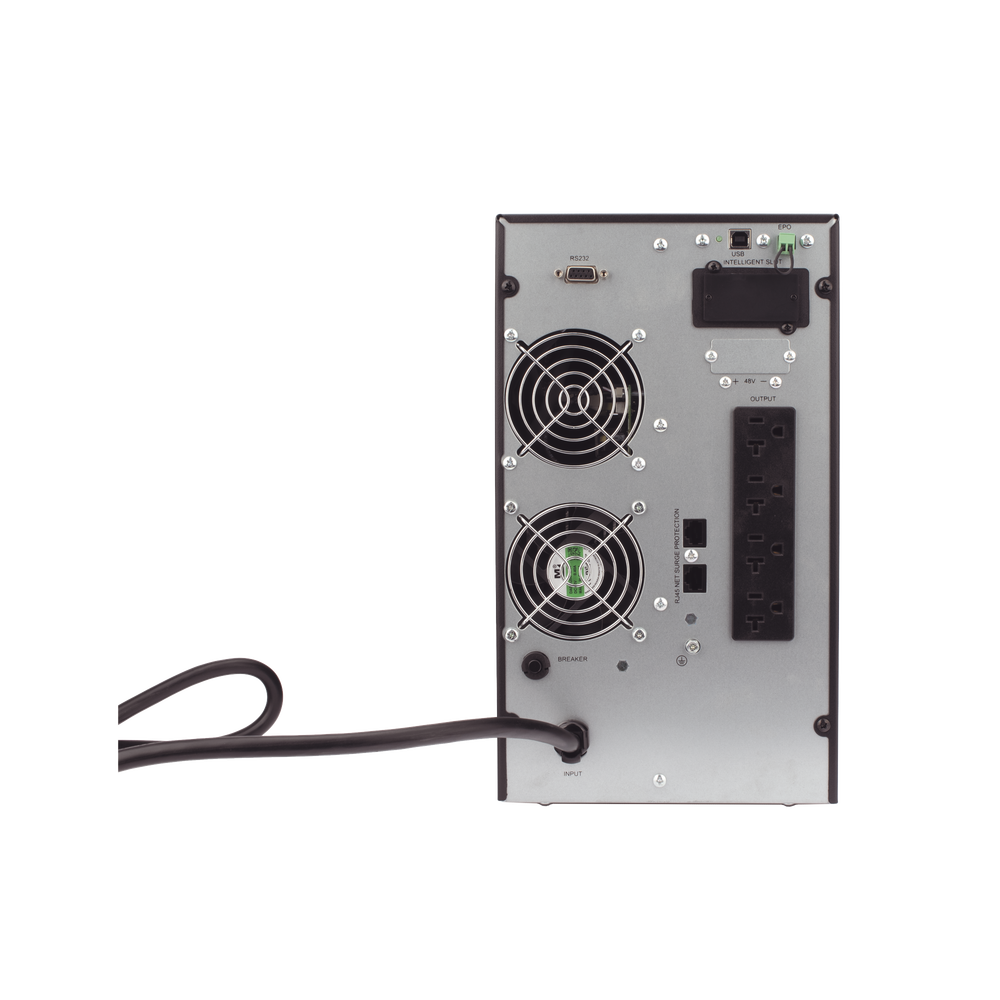 UPS 2000VA/1800W Online Doble Conversión /Pantalla LCD / 4 tomas 5-15R / Regulación de Voltaje / Protección RJ45
