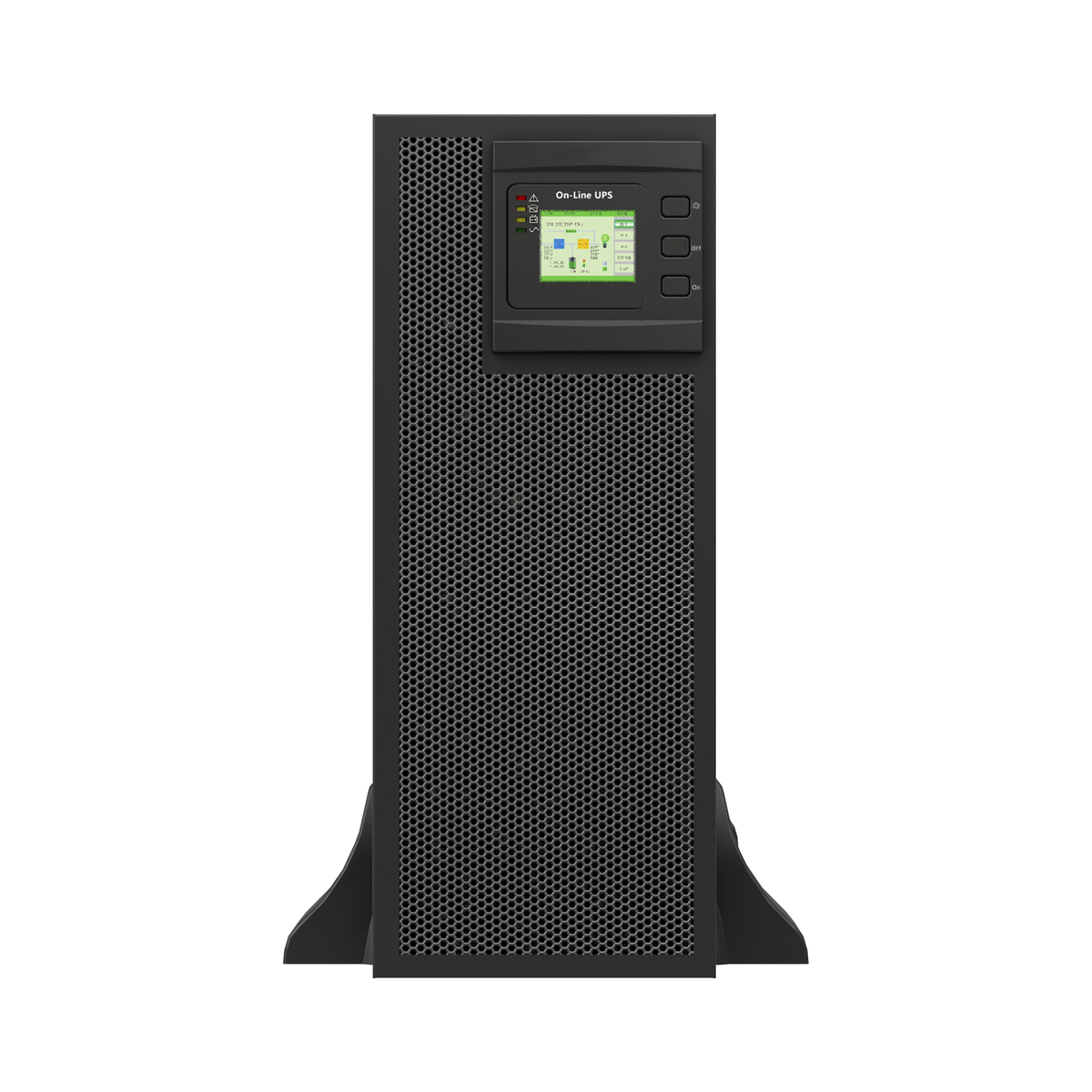 UPS de 30 KVA/30 kW, Online Doble Conversión, 220 Vac L-L de Entrada 3 Fases, Entrada Hardwired, Onda Senoidal Pura, Torre o Rack