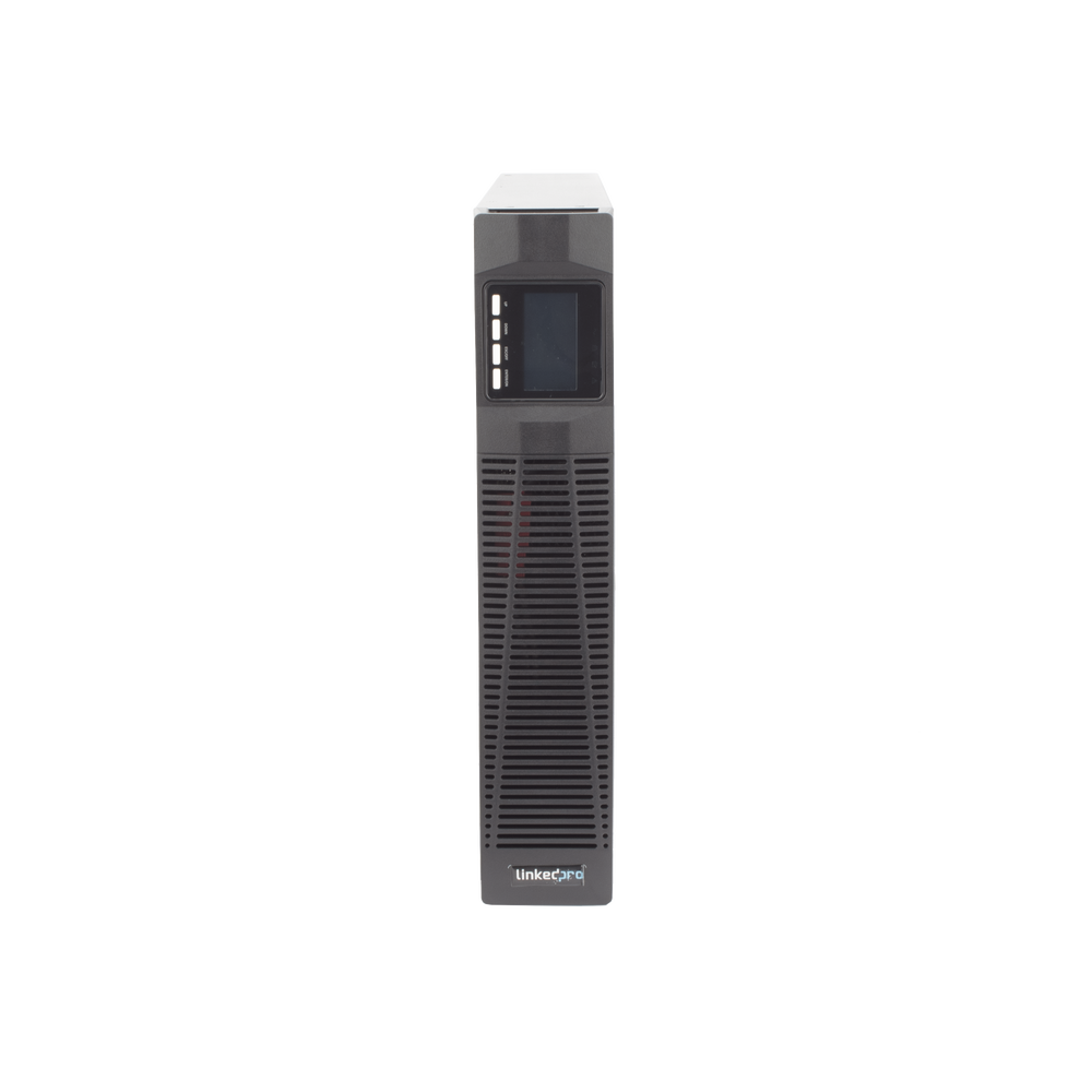 UPS de 3000VA/2700W / Topología On-Line Doble Conversión con Baterías Internas / Entrada y Salida de 120 Vca  / Pantalla LCD Configurable / Formato Rack o Torre / 8 Salidas