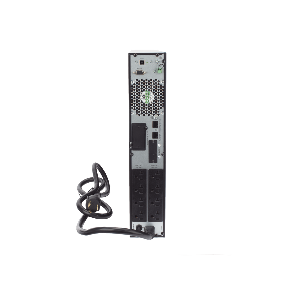 UPS de 3000VA/2700W / Topología On-Line Doble Conversión con Baterías Internas / Entrada y Salida de 120 Vca  / Pantalla LCD Configurable / Formato Rack o Torre / 8 Salidas