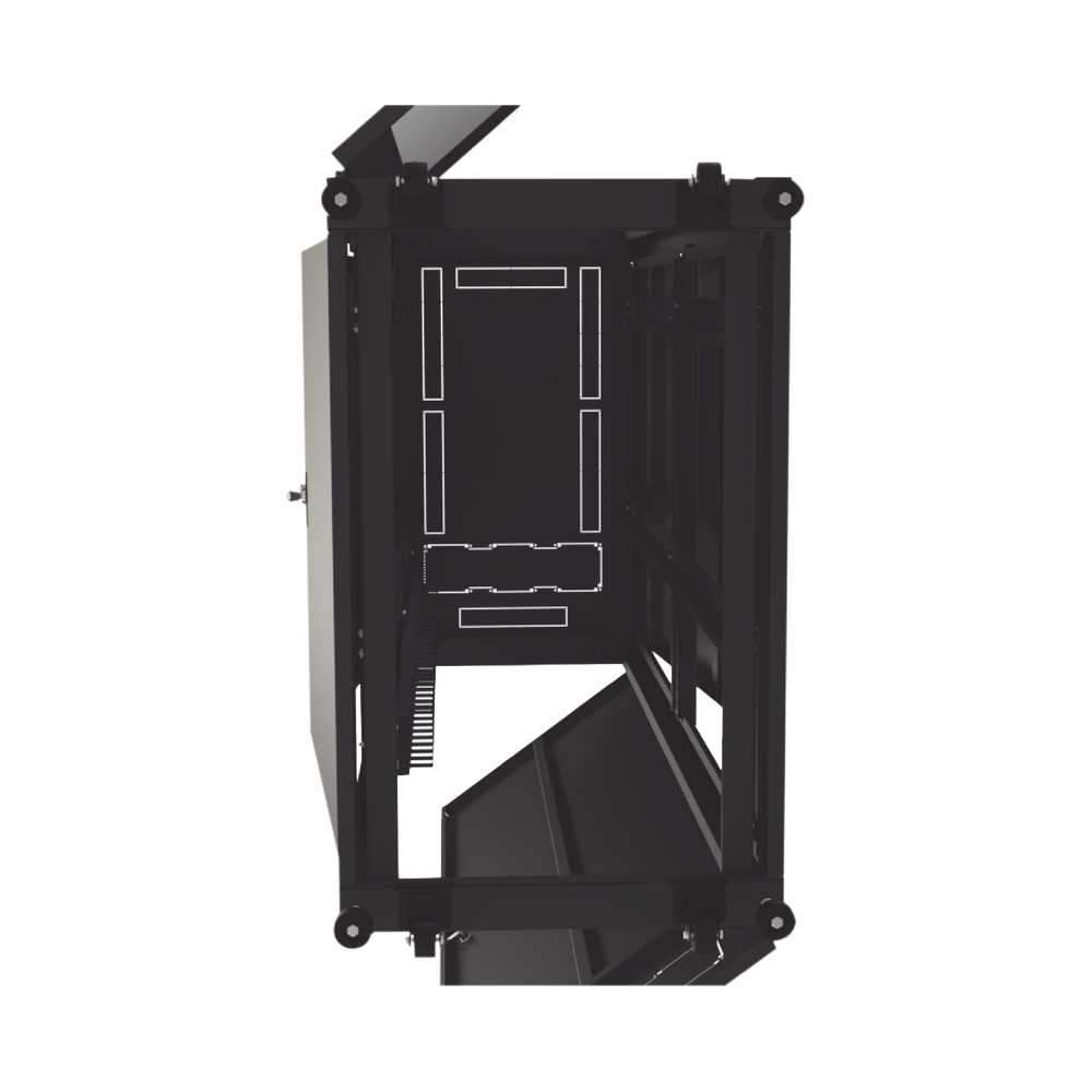 Gabinete para Telecomunicaciones Rack Estándar de 19", 42UR, 600 mm Ancho x 1000 mm Profundidad. Fabricado en Acero, Se envía el Gabinete Armado.