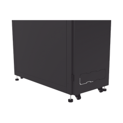 Gabinete Profesional para Telecomunicaciones de 45UR, 1200 mm Profundidad, Incluye 2 Organizadores Verticales de 45 Unidades de Rack, Se envía el Gabinete Armado.
