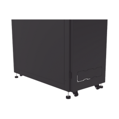 Gabinete Profesional para Telecomunicaciones de 45UR, 1200 mm Profundidad, Incluye 2 Organizadores Verticales de 45 Unidades de Rack, Se envía el Gabinete Armado.