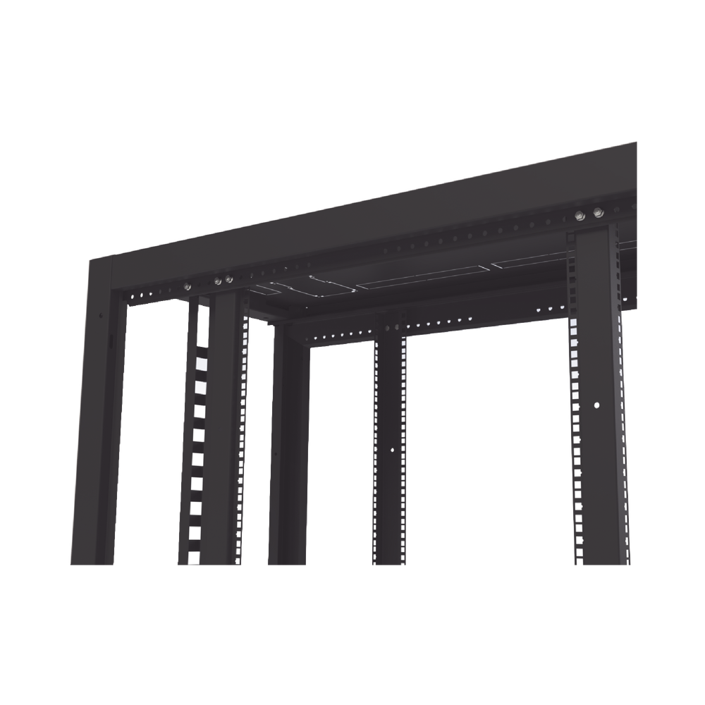 Gabinete Profesional para Telecomunicaciones de 45UR, 1200 mm Profundidad, Incluye 2 Organizadores Verticales de 45 Unidades de Rack, Se envía el Gabinete Armado.