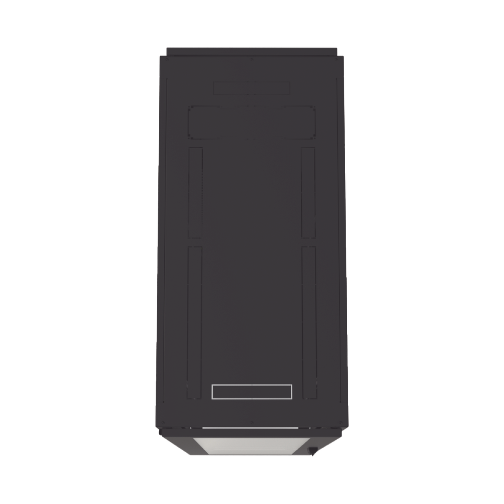 Gabinete Profesional para Telecomunicaciones de 45UR, 1200 mm Profundidad, Incluye 2 Organizadores Verticales de 45 Unidades de Rack, Se envía el Gabinete Armado.