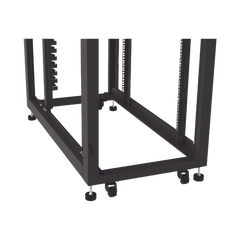 Gabinete Profesional para Telecomunicaciones de 45UR, 1200 mm Profundidad, Incluye 2 Organizadores Verticales de 45 Unidades de Rack, Se envía el Gabinete Armado.