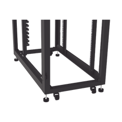 Gabinete Profesional para Telecomunicaciones de 45UR, 1200 mm Profundidad, Incluye 2 Organizadores Verticales de 45 Unidades de Rack, Se envía el Gabinete Armado.