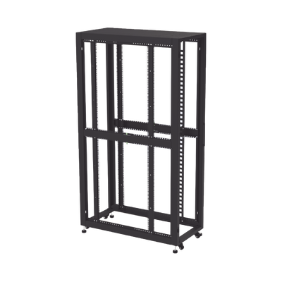 Gabinete Profesional para Telecomunicaciones de 45UR, 1200 mm Profundidad, Incluye 2 Organizadores Verticales de 45 Unidades de Rack, Se envía el Gabinete Armado.