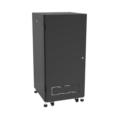Gabinete Profesional para Telecomunicaciones de 19in, Instalación a Piso, 24UR, 600 mm Profundidad, Se envía el Gabinete Armado.