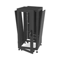 Gabinete Profesional para Telecomunicaciones de 19in, Instalación a Piso, 24UR, 600 mm Profundidad, Se envía el Gabinete Armado.