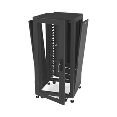 Gabinete Profesional para Telecomunicaciones de 19in, Instalación a Piso, 24UR, 600 mm Profundidad, Se envía el Gabinete Armado.