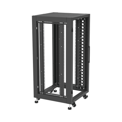 Gabinete Profesional para Telecomunicaciones de 19in, Instalación a Piso, 24UR, 600 mm Profundidad, Se envía el Gabinete Armado.