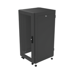 Gabinete Profesional para Telecomunicaciones de 19in, Instalación a Piso, 24UR, 600 mm Profundidad, Se envía el Gabinete Armado.