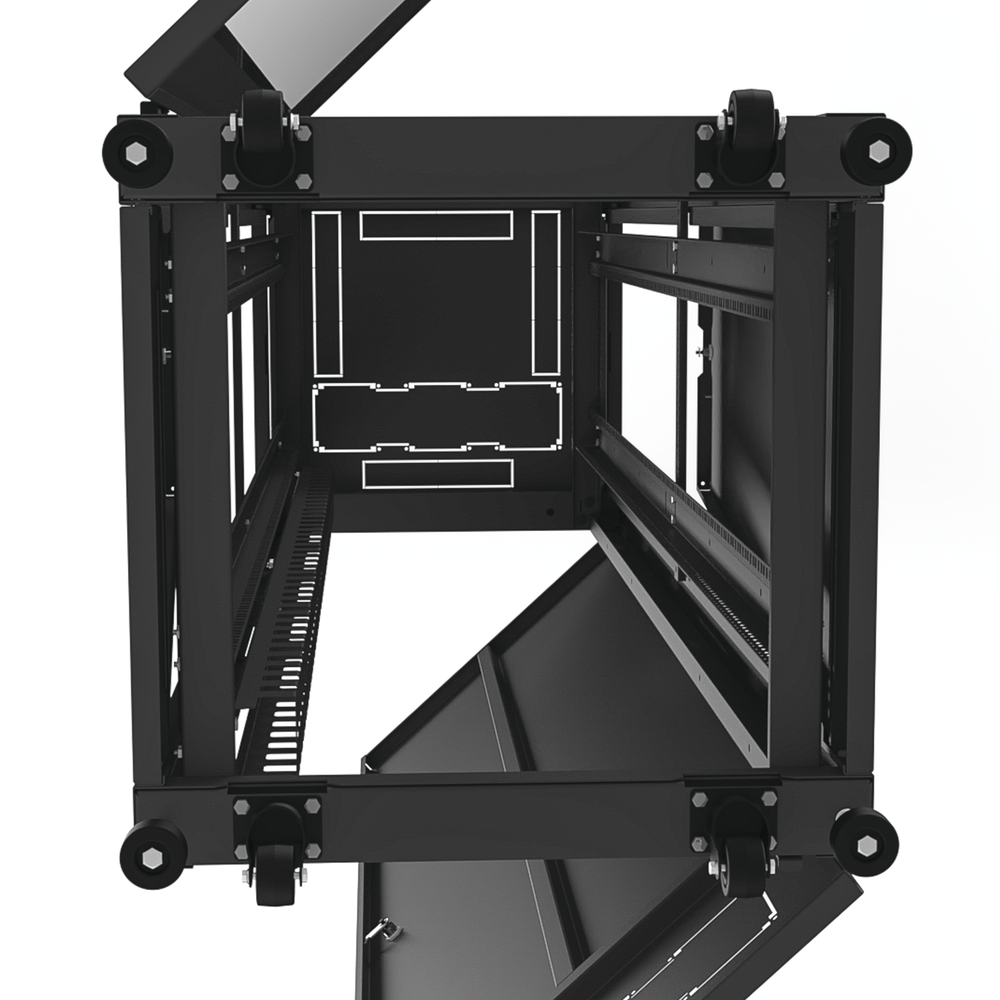 Gabinete para Telecomunicaciones Rack Estándar de 19", 42UR, 600 mm Ancho x 600 mm Profundidad. Fabricado en Acero, Se envía el Gabinete Armado.
