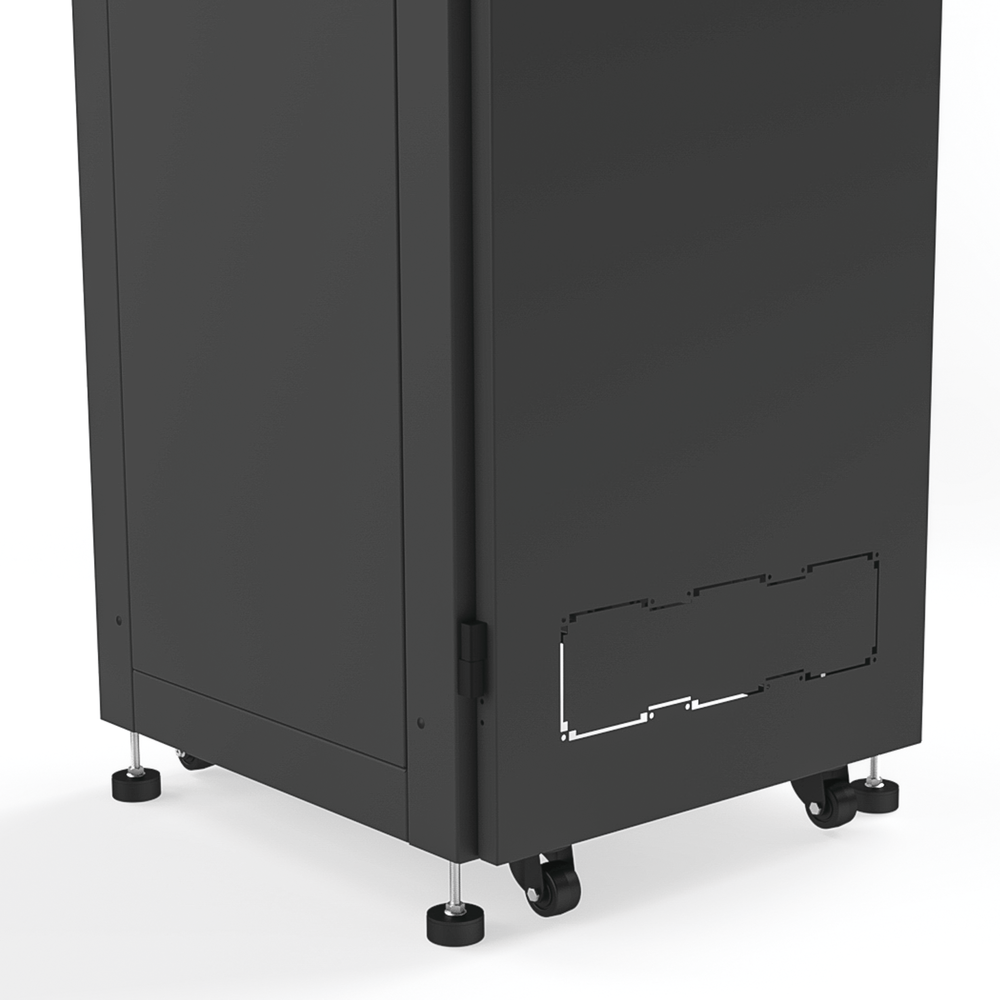 Gabinete para Telecomunicaciones Rack Estándar de 19", 42UR, 600 mm Ancho x 600 mm Profundidad. Fabricado en Acero, Se envía el Gabinete Armado.