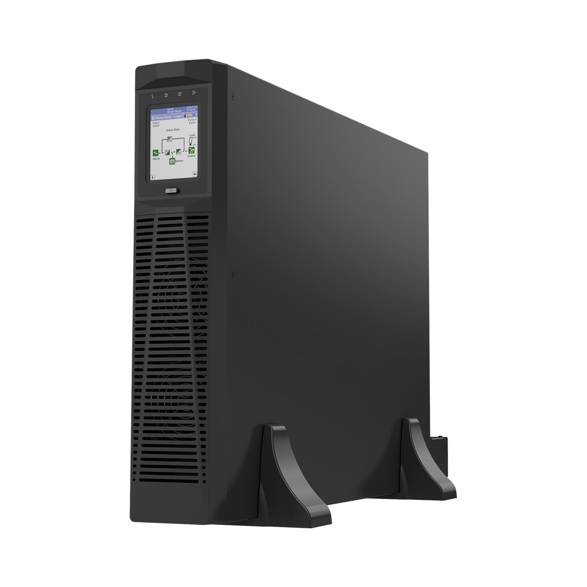 UPS Rack-Torre 6KVA / 5.4kW Entrada s 220VCA, Salida 220VCA (Fase Única), 2 Unidades Rack, Equipo de Largo Tiempo de Operación con Respaldo