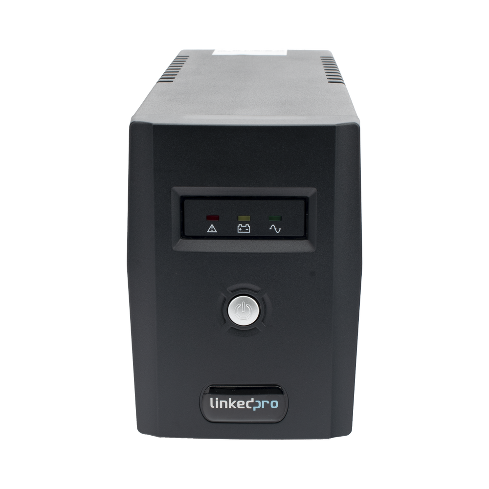 UPS 800VA/480 W Línea Interactiva 120Vca / 6 tomas 5-15R (4 Respaldadas) / Regulación de Voltaje / Protección RJ45