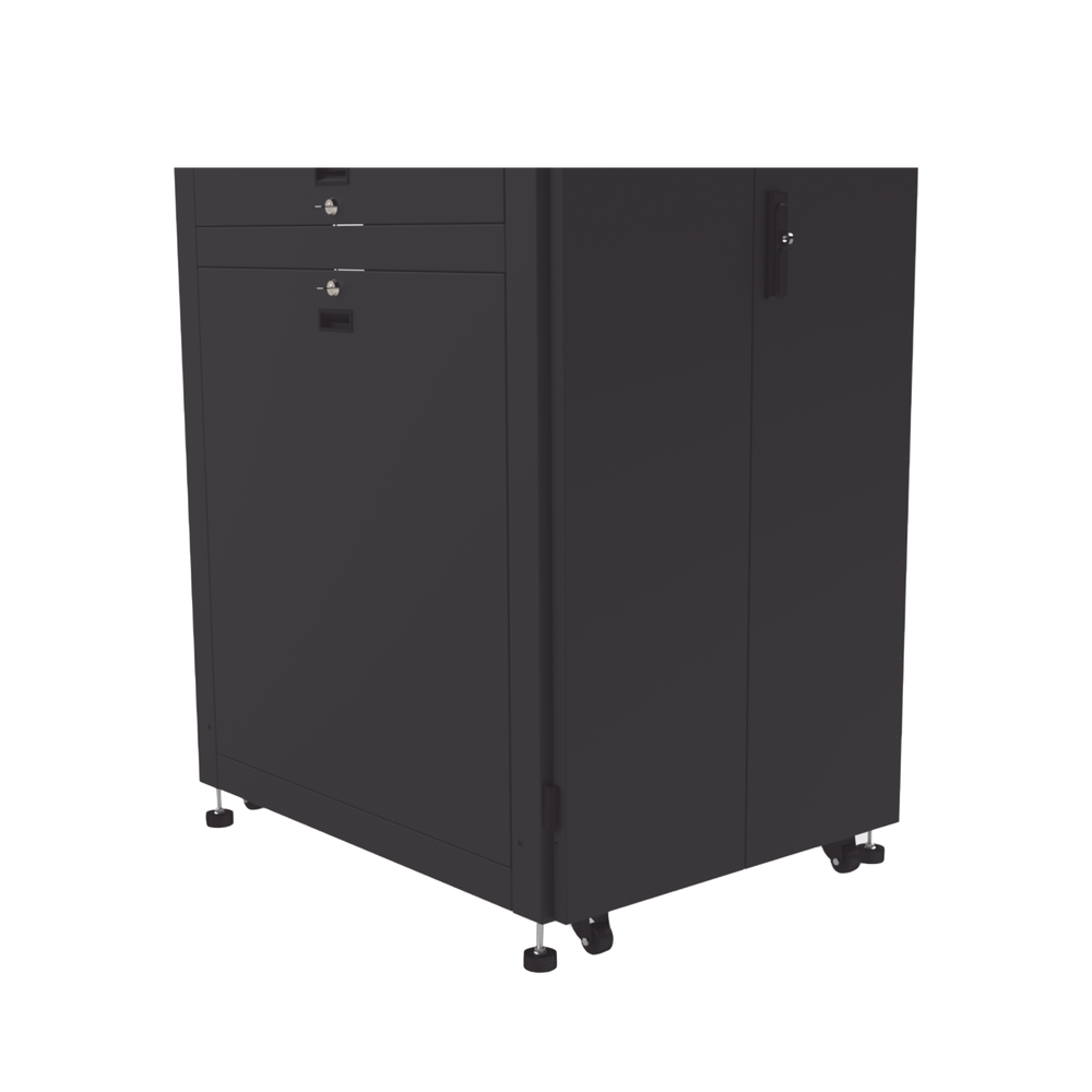 Gabinete para Telecomunicaciones Rack Estándar de 19", 42UR, 800 mm Ancho x 1000 mm Profundidad. Fabricado en Acero, Se envía el Gabinete Armado.