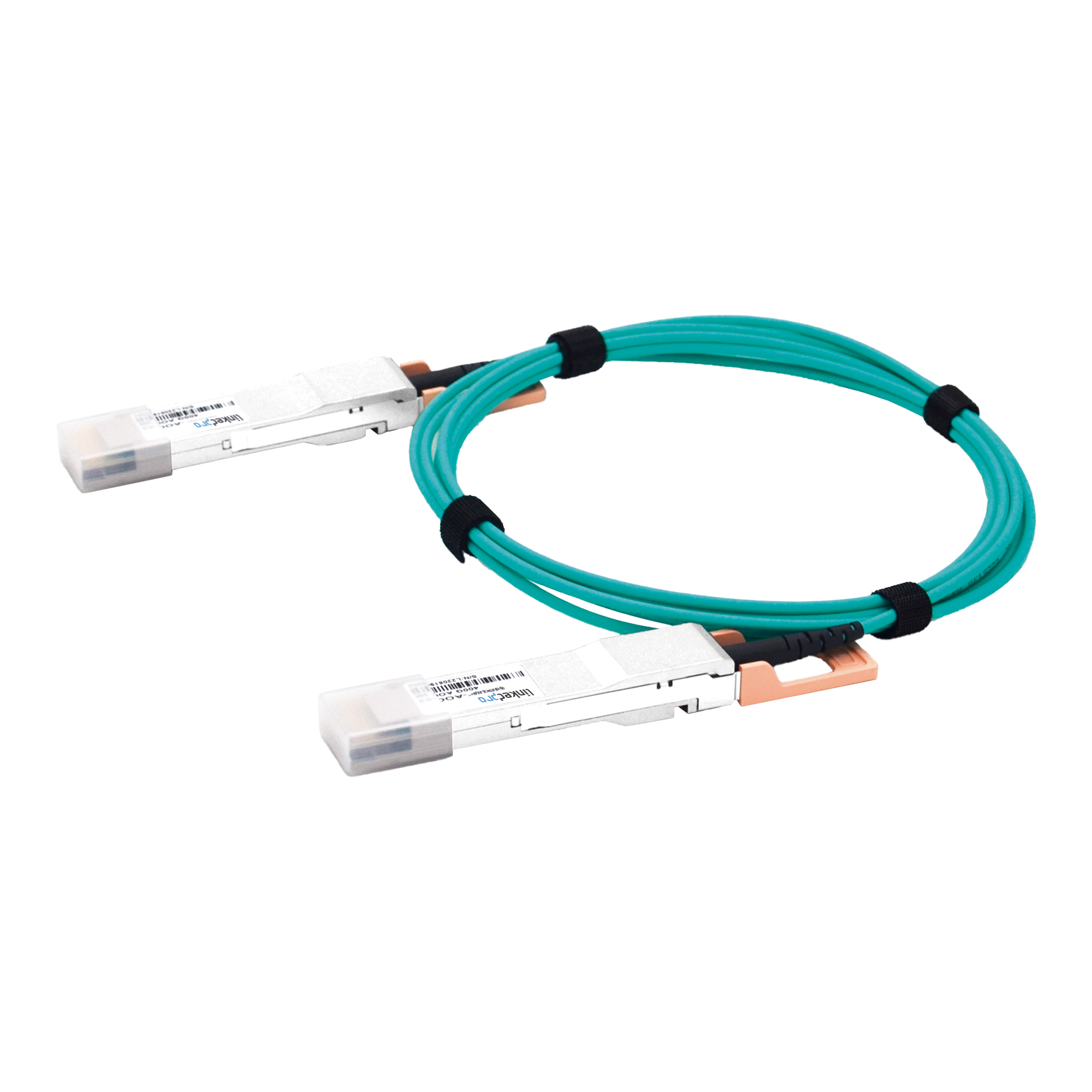 Cable AOC QSFP-DD de 400 Gbps a 400 Gbps / Cable de fibra óptica Activo / Longitud: 2 metros