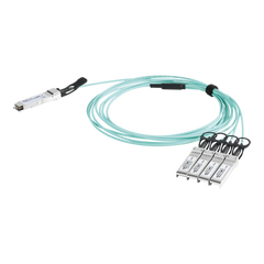 Cable AOC QSFP+ de 40 Gbps a 4x 10 Gbps / Cable de fibra óptica Activo / Longitud: 1 metro