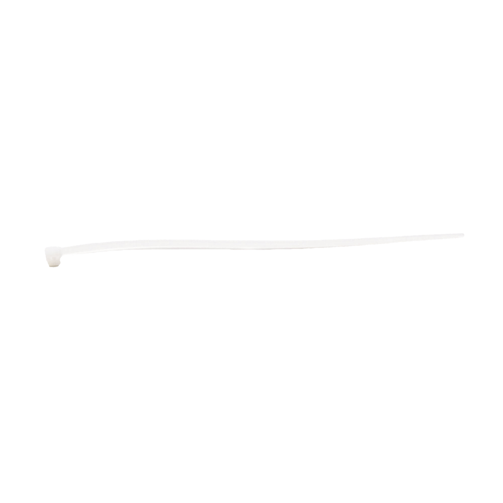 Cincho de plástico, Color Natural, 2.5 x 100 mm, Ideal para sujeción de cables (Bolsa con 100 piezas)