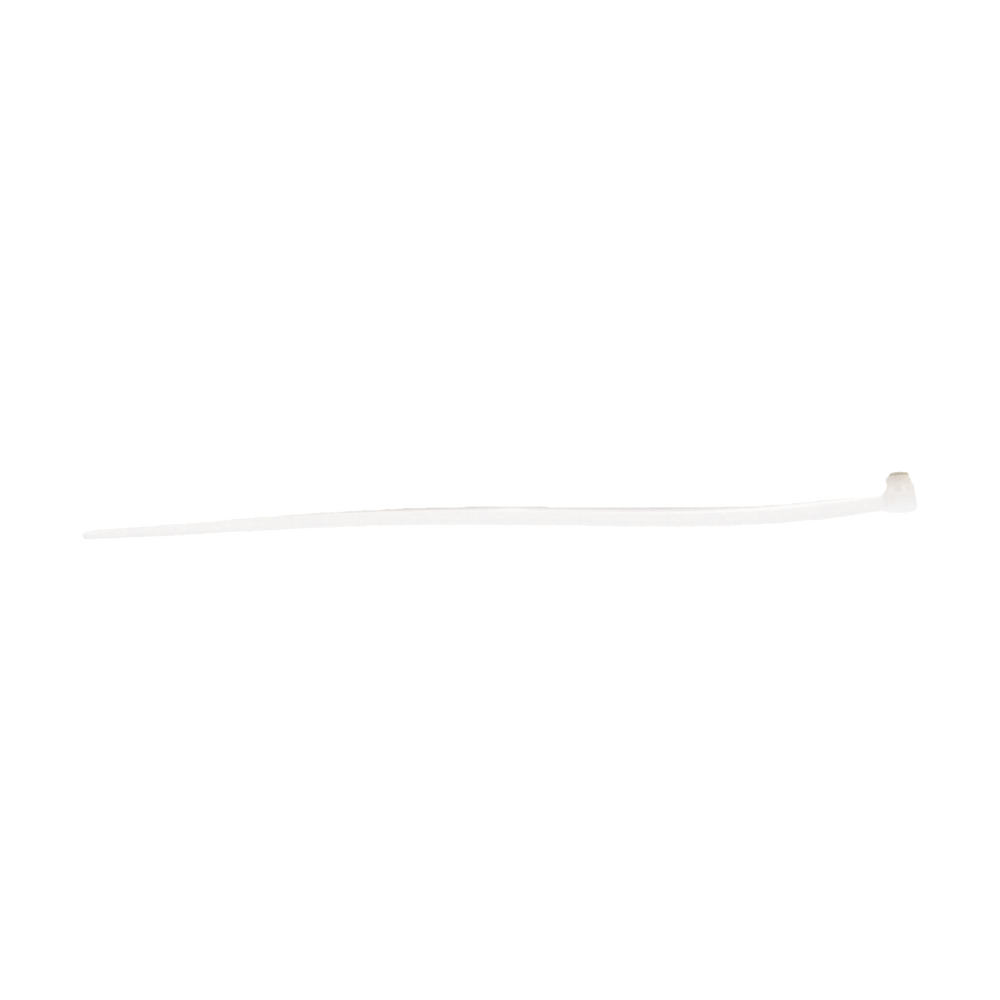 Cincho de plástico, Color Natural, 3.5 x 150 mm, Ideal para sujeción de cables (Bolsa con 100 piezas)