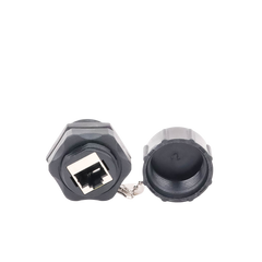 Acoplador Industrial RJ45-RJ45 Categoría 6 Blindado IP67 (Waterproof)