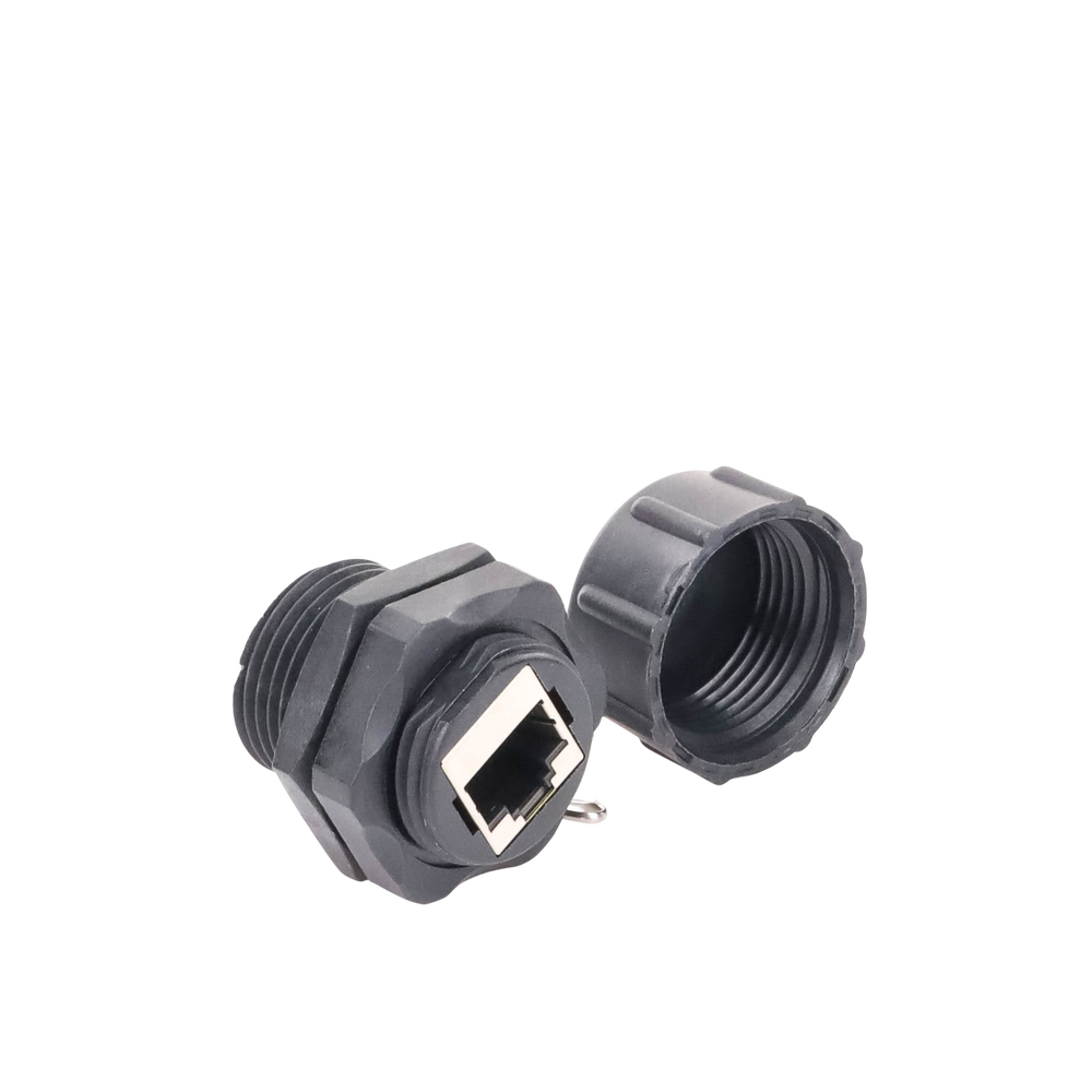 Acoplador Industrial RJ45-RJ45 Categoría 6 Blindado IP67 (Waterproof)