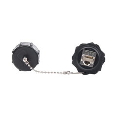 Acoplador Industrial RJ45-RJ45 Categoría 6 Blindado IP67 (Waterproof)