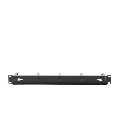 Organizador de Cables con 5 anillos, 1U, 19" Color negro