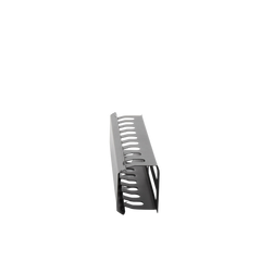Organizador de Cables Horizontal de 2U para Rack de 19" con Cubierta Metálica