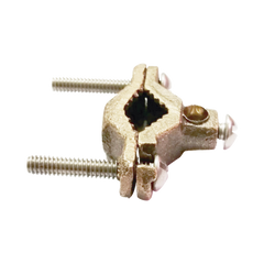 Conector Tubo a Cable / Bronce 100% / Tubo hasta 1 1/4 in / Cable 4 AWG / Aterrizaje Torres TZ / Sin Soldadura