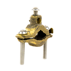 Conector Tubo a Cable / Bronce 100% / Tubo hasta 1 1/4 in / Cable 4 AWG / Aterrizaje Torres TZ / Sin Soldadura