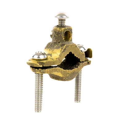 Conector para Tubo de hasta 1 1/4" a cable Cal. 4 AWG. Ideal para Aterrizaje de Torres TZ