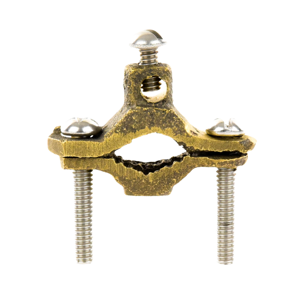 Conector Tubo a Cable / Bronce 100% / Tubo hasta 1 1/4 in / Cable 4 AWG / Aterrizaje Torres TZ / Sin Soldadura