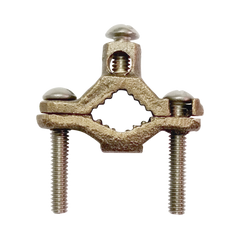 Conector Tubo a Cable / Bronce 100% / Tubo hasta 1 1/4 in / Cable 4 AWG / Aterrizaje Torres TZ / Sin Soldadura