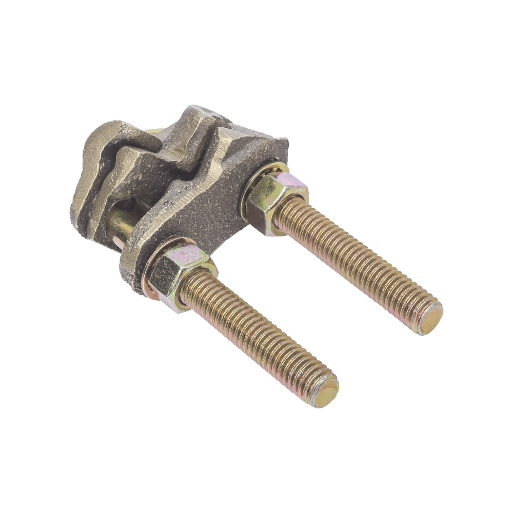 Conector X 2 Cables / Calibre 4-2/0 AWG / Bronce 100% / Unión Cruzada / Sin Soldadura / Baja Resistencia