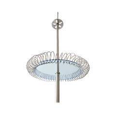Pararrayos Dipolo Corona / Aluminio / Radio Protección 72° / 1.7 m (5.6 ft) / Efecto Ionización