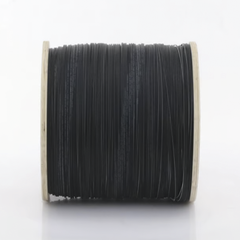 Carrete de 2 Kilómetros de Fibra Óptica Drop Plana, Interior/Exterior G.657A2 Monomodo de 1 Hilo (Unifibra), Dieléctrica, Forro Negro, Compatible con Conectores FASC, FASCUP, FASCLC