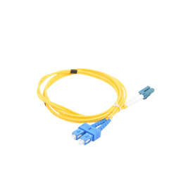 Jumper de Fibra Óptica Monomodo LC/SC Duplex de 1 metro